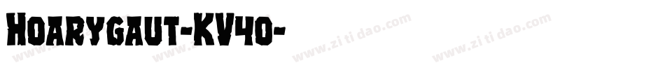 Hoarygaut-KV4o字体转换