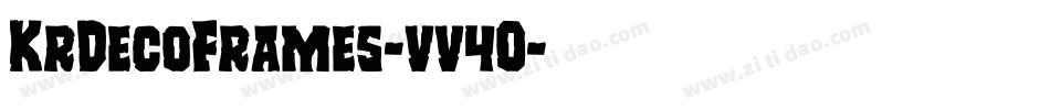 KrDecoFrames-vv4O字体转换 KrDecoFrames-vv4O字体转换