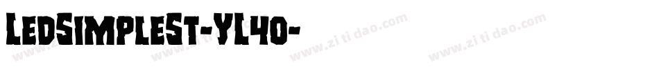 LedSimpleSt-YL4o字体转换