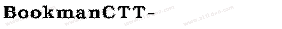 BookmanCTT字体转换