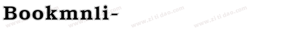 Bookmnli字体转换