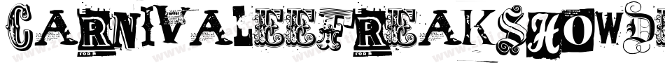 CarnivaleeFreakshowDemo-AGn2字体转换