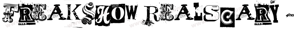 Freakshow-RealScary字体转换