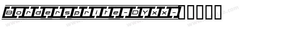 Bordersprite-DYxx字体转换