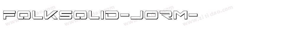 FolkSolid-JOrm字体转换