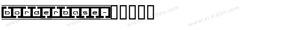 borderbase字体转换
