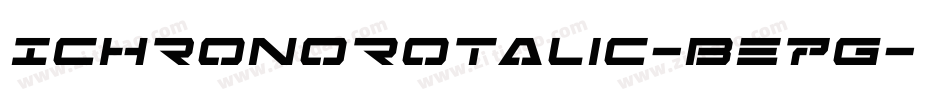 IchronoRotalic-BE7G字体转换
