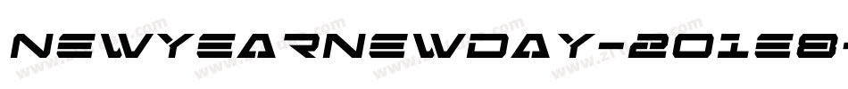Newyearnewday-2O1e8字体转换