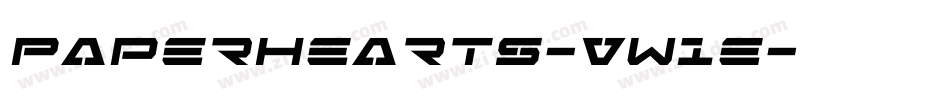 PaperHearts-VW1e字体转换 PaperHearts-VW1e字体转换