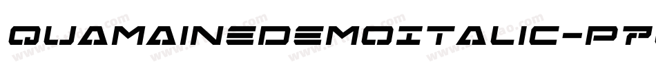 QuamaineDemoItalic-p7gLv字体转换