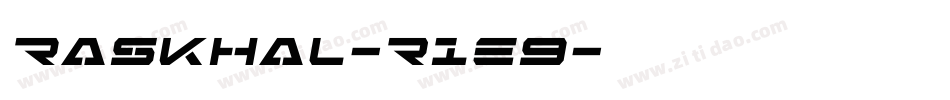 Raskhal-r1e9字体转换