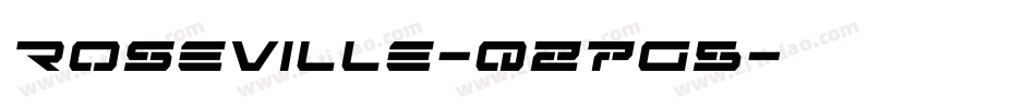 Roseville-qZ7g5字体转换