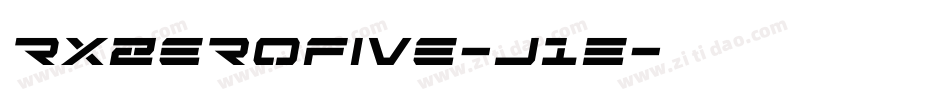 RxZerofive-J1E字体转换 RxZerofive-J1E字体转换