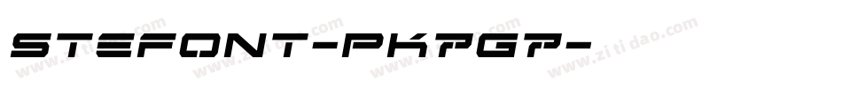 Stefont-PK7G7字体转换 Stefont-PK7G7字体转换