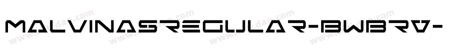 MalvinasRegular-BWBRV字体转换