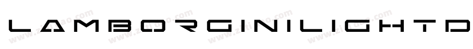 LamborginiLightDash-rPzy字体转换