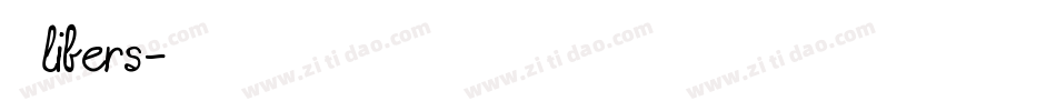 Klibers字体转换