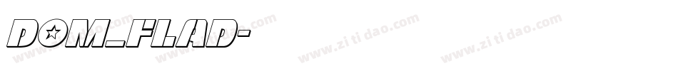 Dom_flad字体转换