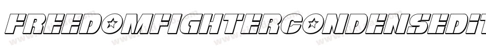 FreedomFighterCondensedItalic-9w4K字体转换