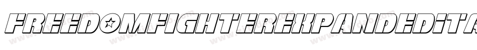 FreedomFighterExpandedItalic-6KXY字体转换