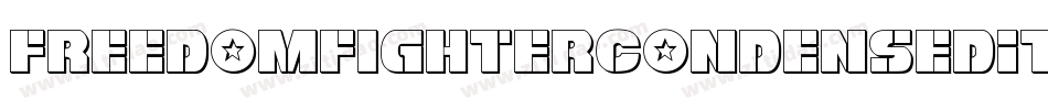 FreedomFighterCondensedItalic-9w4K字体转换