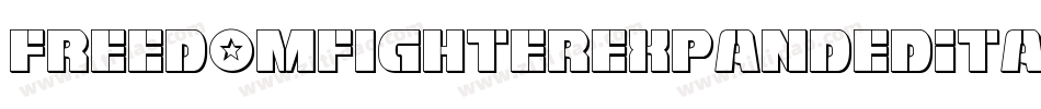 FreedomFighterExpandedItalic-6KXY字体转换
