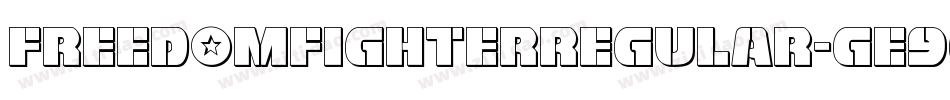 FreedomFighterRegular-GE9G字体转换 FreedomFighterRegular-GE9G字体转换