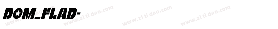 Dom_flad字体转换