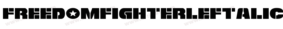 FreedomFighterLeftalic-jOKG字体转换