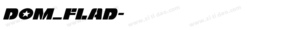 Dom_flad字体转换