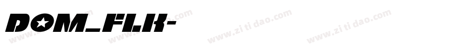 Dom_flk字体转换