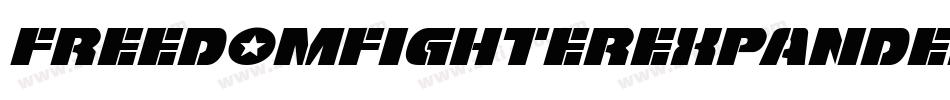 FreedomFighterExpandedItalic-6KXY字体转换