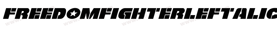 FreedomFighterLeftalic-jOKG字体转换