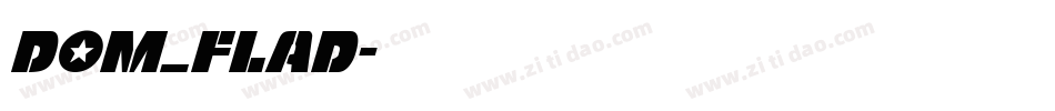 Dom_flad字体转换