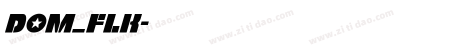 Dom_flk字体转换
