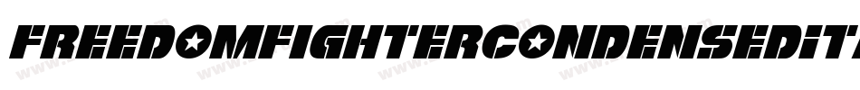 FreedomFighterCondensedItalic-9w4K字体转换