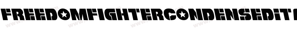 FreedomFighterCondensedItalic-9w4K字体转换