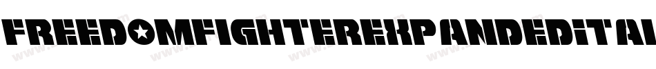 FreedomFighterExpandedItalic-6KXY字体转换