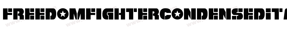 FreedomFighterCondensedItalic-9w4K字体转换