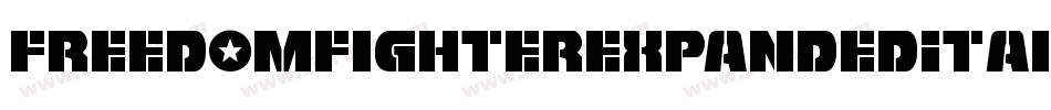 FreedomFighterExpandedItalic-6KXY字体转换