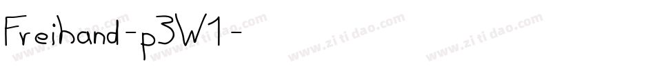 Freihand-p3W1字体转换 Freihand-p3W1字体转换