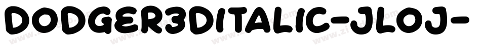 Dodger3DItalic-JLoj字体转换