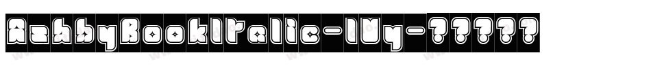 AshbyBookItalic-lVy字体转换