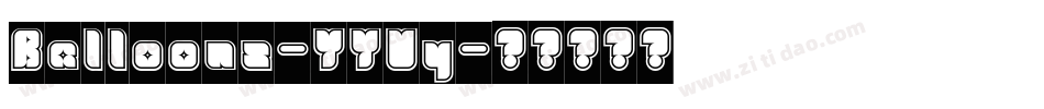 Balloons-YYVy字体转换