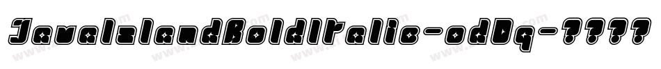 JavaIslandBoldItalic-odDq字体转换