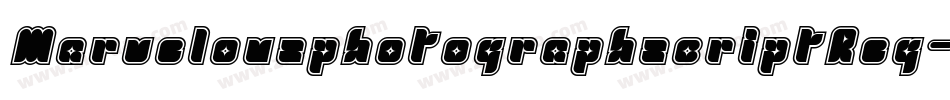 MarvelousphotographscriptReg-x38dq字体转换