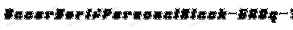 VacerSerifPersonalBlack-GADq字体转换