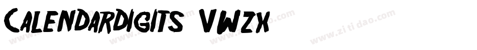 Calendardigits-VWzx字体转换