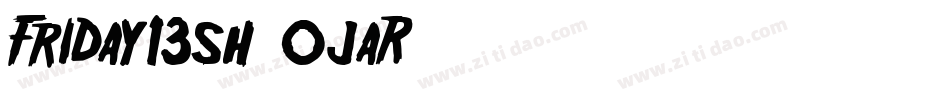 Friday13sh-0jaR字体转换