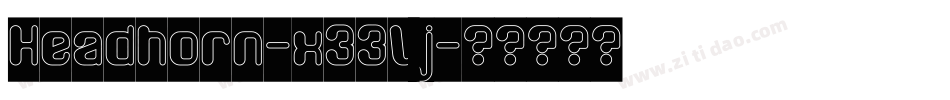 Headhorn-x33Vj字体转换